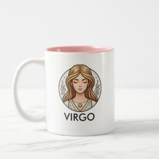 Jungfrau-Sternzeichen Astrologie Geburtstag Kaffee Zweifarbige Tasse