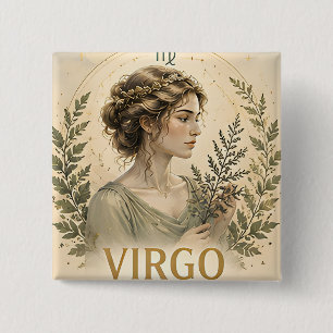 Jungfrau-Sternzeichen Geburtstags-Astrologie-Gesch Button