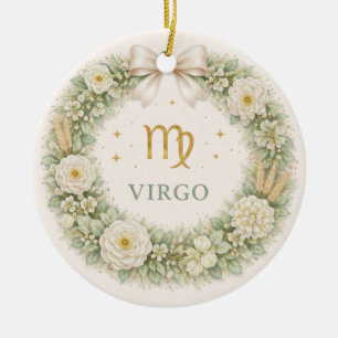 Jungfrau-Sternzeichen-Weihnachtsbaumschmuck – Wint Keramik Ornament