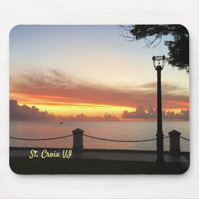 Jungfrau Sunset St. Croix USVI Mousepad (Vorne)