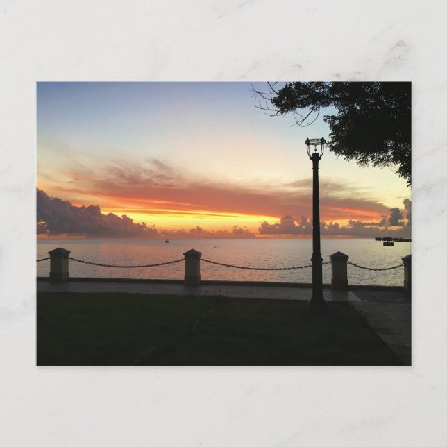 Jungfrau Sunset St. Croix USVI Postkarte (Vorderseite)