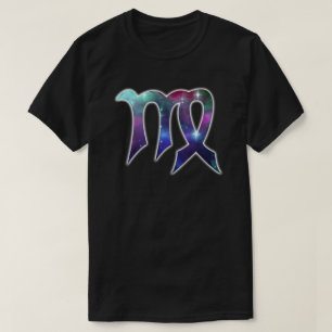 Jungfrau-Symbol-Shirt - Schwarzes T-Shirt