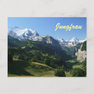 Jungfrau Tal Postkarte