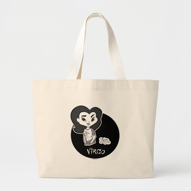 Jungfrau-Taschen-Tasche Jumbo Stoffbeutel (Vorne)