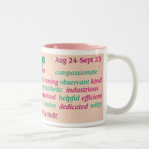 Jungfrau-Tasse Zweifarbige Tasse
