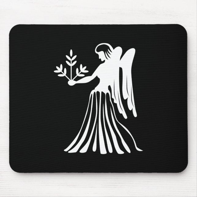 Jungfrau-Tierkreis-Piktogramm Mousepad (Vorne)