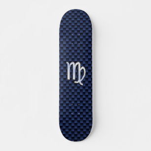 Jungfrau-Tierkreis-Zeichen auf Skateboard