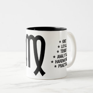 Jungfrau-Tierkreis-Zeichen ("die enttäuschte Zweifarbige Tasse