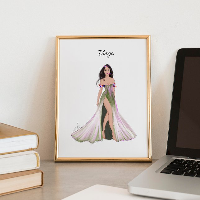Jungfrau, Tierkreiszeichen, Modezeichnen, Poster (Von Creator hochgeladen)