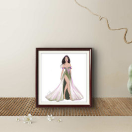 Jungfrau, Tierkreiszeichen, Modezeichnen, Poster