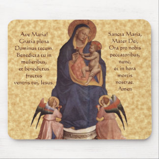 Jungfrau u. Kind, Ave Maria Mausunterlage Mousepad