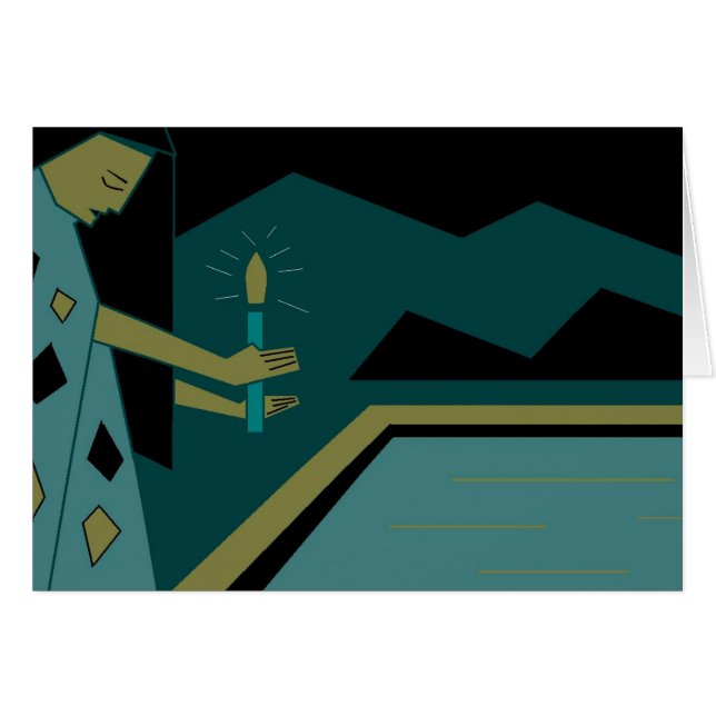 Jungfrau und Kerze (Vorderseite (Horizontal))