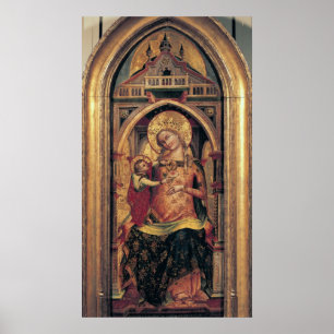 Jungfrau und Kind, 1372 Poster