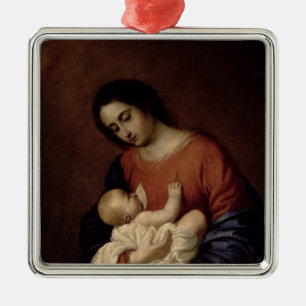 Jungfrau und Kind, 1658 Silbernes Ornament