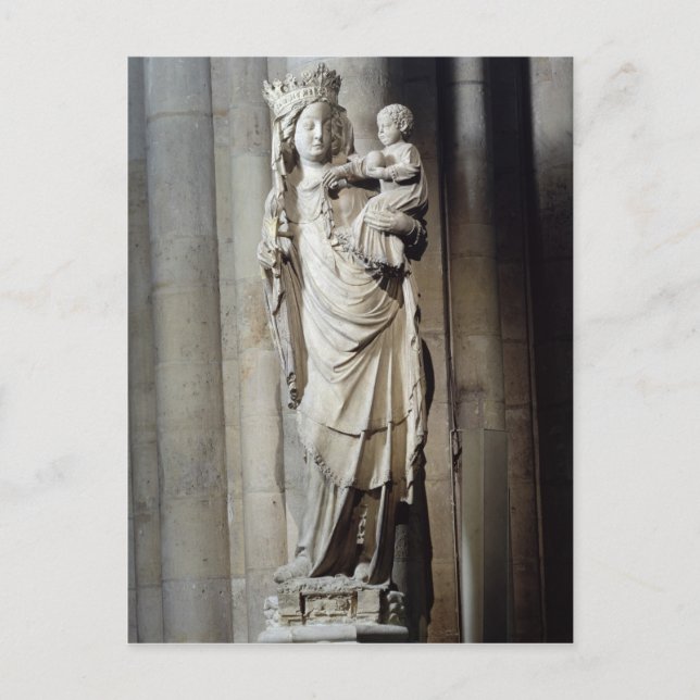 Jungfrau und Kind, bekannt als Notre-Dame de Paris Postkarte (Vorderseite)