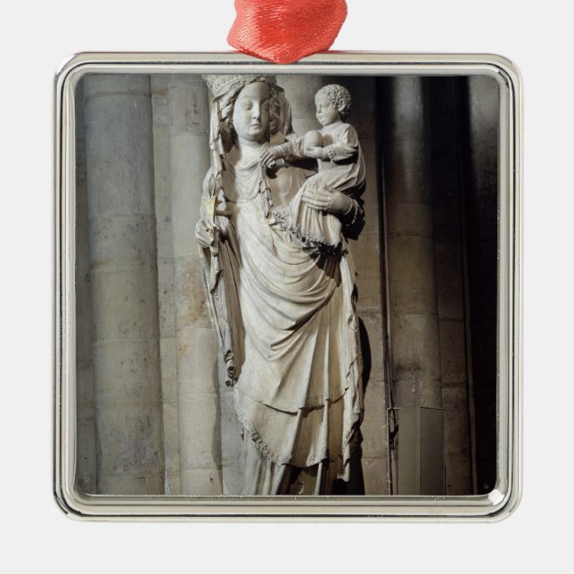 Jungfrau und Kind, bekannt als Notre Damede Paris Silbernes Ornament (Vorne)