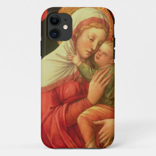 Jungfrau und Kind, c.1465 (Öl auf Platte) Case-Mate iPhone Hülle