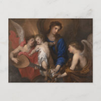 Jungfrau und Kind mit Musik Angeln