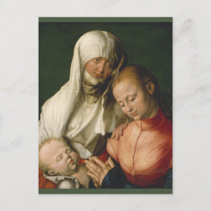 Jungfrau und Kind mit Saint Anne von Durer Postkarte