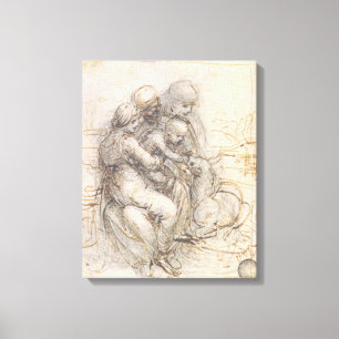 Jungfrau und Kind mit St Anne, c.1501-10 (Stift Leinwanddruck