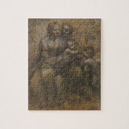 Jungfrau und Kind mit St Anne durch Leonardo da Puzzle