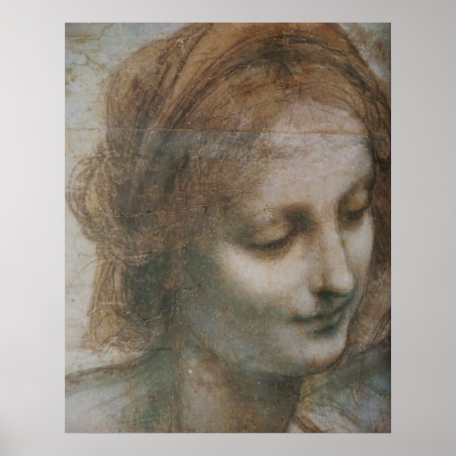 Jungfrau und Kind mit St. Anne und St. John Poster (Vorne)