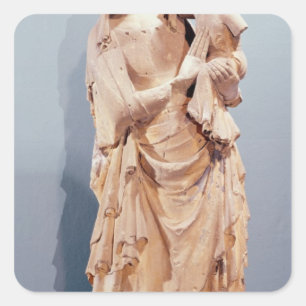 Jungfrau und Kind Quadratischer Aufkleber