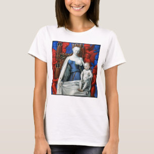 Jungfrau und Kind umgeben durch Engel - Fouquet T-Shirt