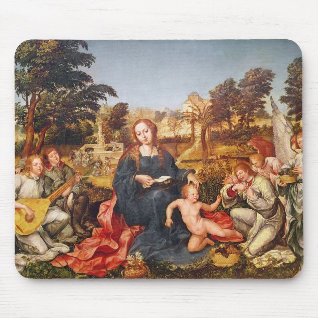 Jungfrau und Kind und Engel, 1536-38 Mousepad (Vorne)