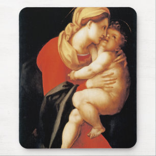 Jungfrau und Kind von Jacopo Da Pontormo Mousepad
