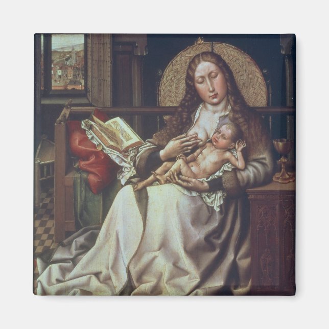 Jungfrau und Kind vor einem Firescreen, c.1440 Magnet (Vorne)