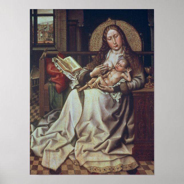 Jungfrau und Kind vor einem Firescreen, c.1440 Poster (Vorne)