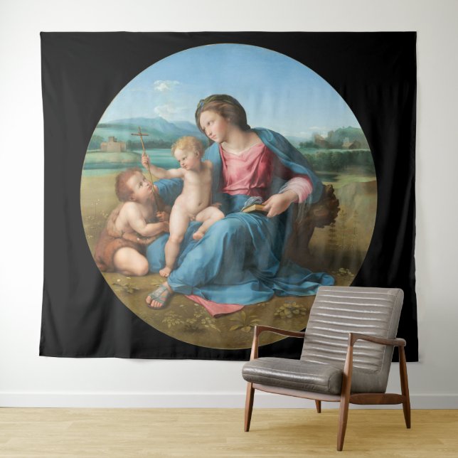 Jungfrau und Kinderband Wandteppich (Beispiel (Horizontal))