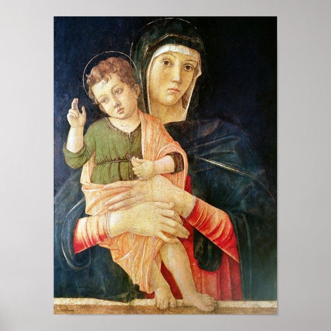 Jungfrau und Segen für Kinder, 1460-70 Poster (Vorne)