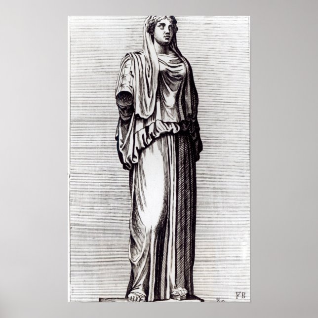 Jungfrau Vestal, c.1653 Poster (Vorne)