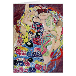 Jungfrau (Virgin), Gustav Klimt, Vintage Art Nouve