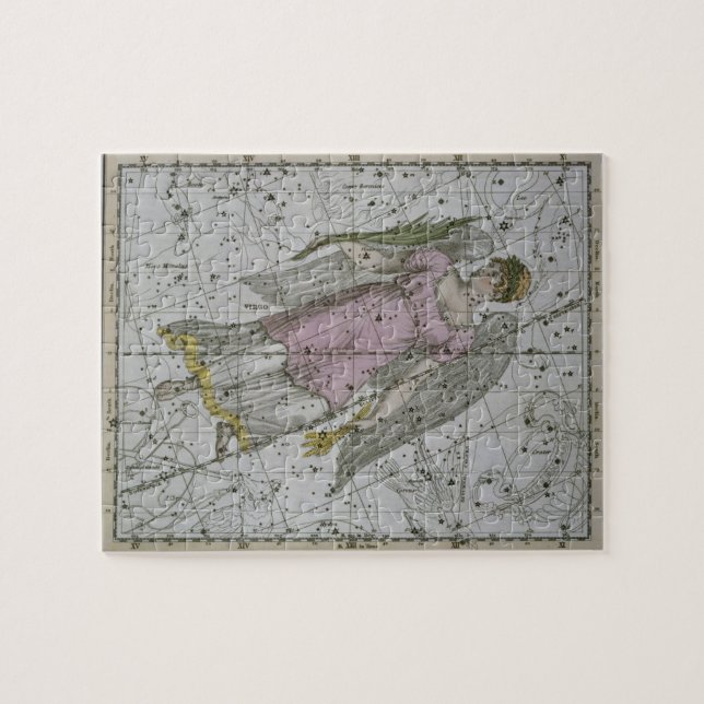 Jungfrau, von "einem himmlischen Atlas", Kneipe. Puzzle (Horizontal)