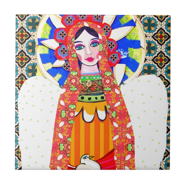 Jungfrau von Guadalupe Fliese (Vorderseite)