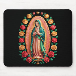 Jungfrau von Guadalupe Heilige Maria Christlich Re Mousepad