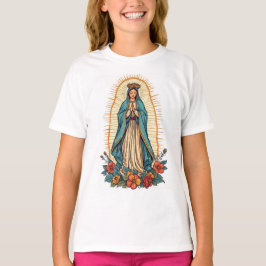 Jungfrau-von-Guadalupe-Mädchen-T-Shirt T-Shirt
