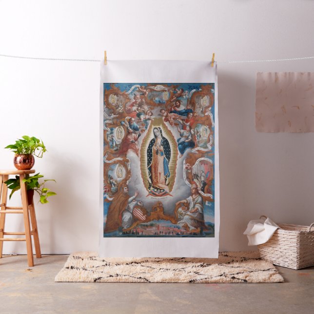 "Jungfrau von Guadalupe" religiöses Stoff (Beispiel)