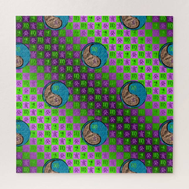 Jungfrau & Wasser-Schwein Puzzle (Vertikal)