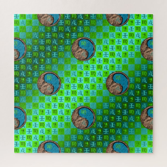 Jungfrau & Wasserhund Puzzle (Vertikal)