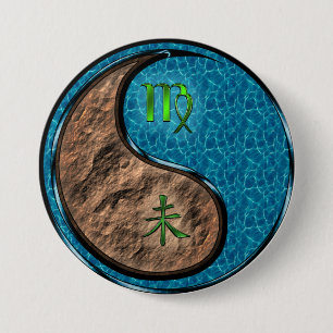 Jungfrau & Wasserziege Button