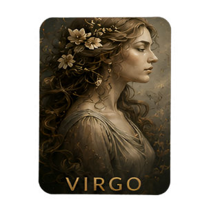 Jungfrau-Zodiac-Jungfrau-Himmelsastrologie-Symbol Magnet