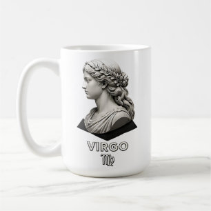 Jungfrau Zodiac Jungfrau Klassisch Schwarz Weiß As Kaffeetasse