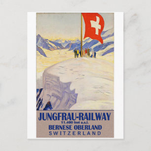 Jungfraubahn, Berner Oberland, Schweiz Postkarte