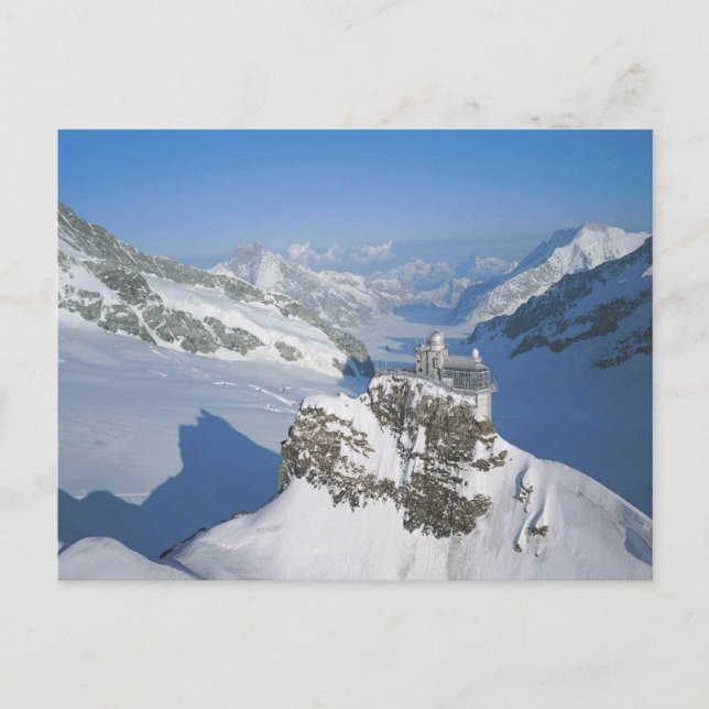 Jungfraujoch, die Spitze Europas Postkarte (Vorderseite)