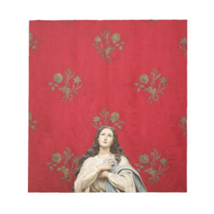 Jungfraustatue in einer Spaccanapoli Kirche, Notizblock