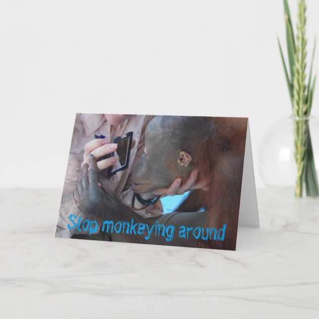 Junggeburt des Affen Karte (Vorderseite)